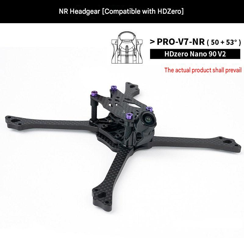 Drone Battery Plate - BCROWFPV PRO-V7 5インチレーシングドローンフレーム、T800カーボンファイバープレート付き、5インチDIYドローン用