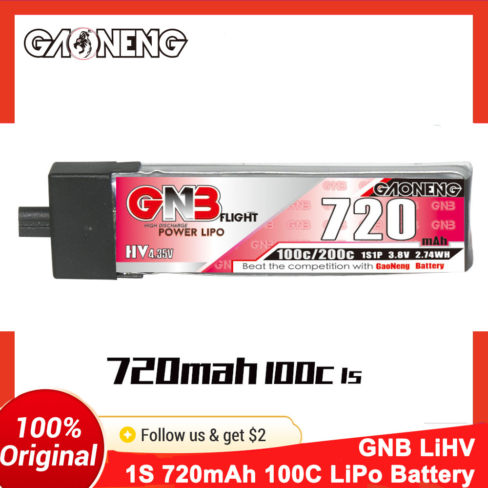 Drone Battery Li-Ion - GAONENG GNB 1S 3.8V 720mAh 100C