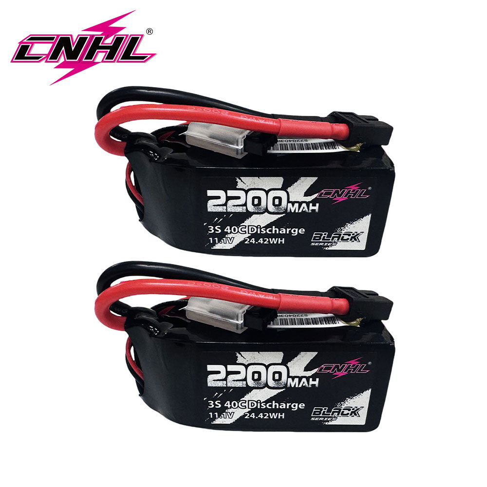 Drone Battery 3S - LipoバッテリーCNHL-3S,40c,2200 mah,11.1 v,ショート,ディーン付き,t xt60プラグ,rcカー,ドローン,航空機,クワッドコプター,ヘリコプター,fpv,2個用