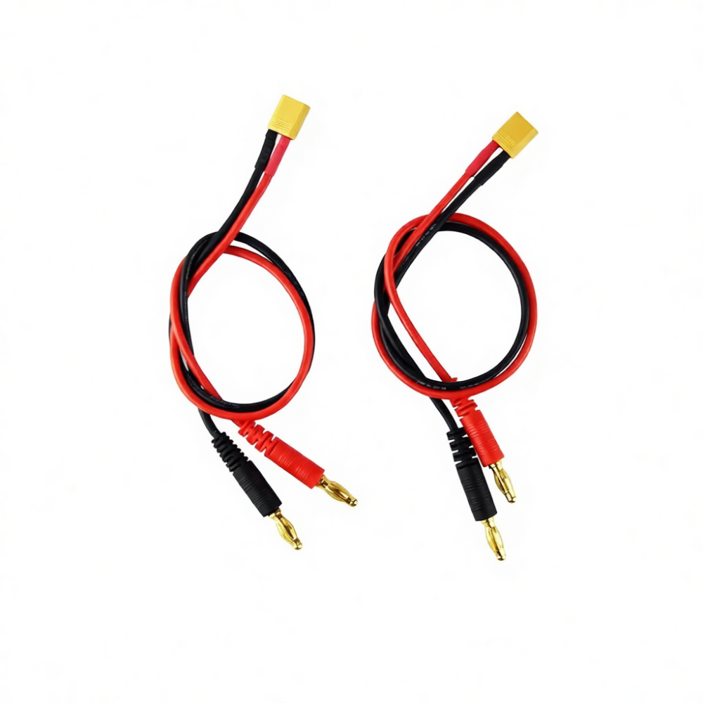 Drone Battery Connector - RCコネクターケーブル XT30メス-4mmバナナプラグワイヤー 30cm長 高電流電源アダプター ドローンヘリコプターバッテリー用