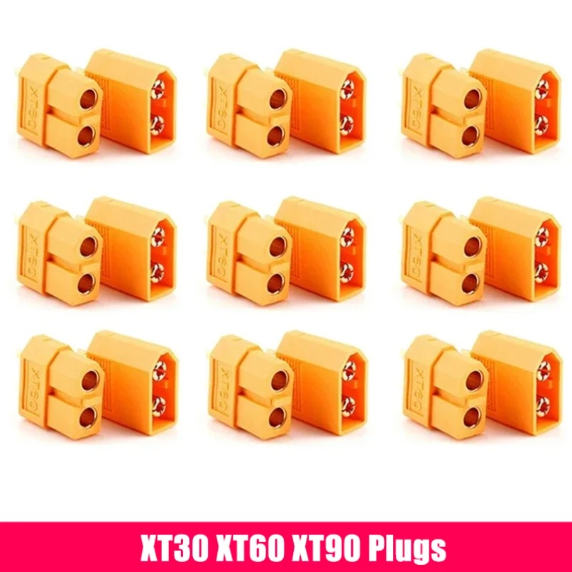 XT60 バレットコネクタ オスメス 10 ペア RC ドロ - Drone Battery Connector のレビューと価格