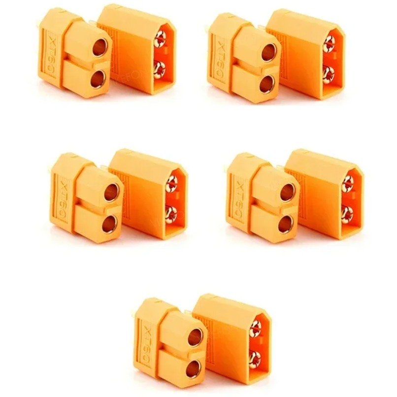 XT60 バレットコネクタ オスメス 10 ペア RC ドロ - Drone Battery Connector のレビューと価格