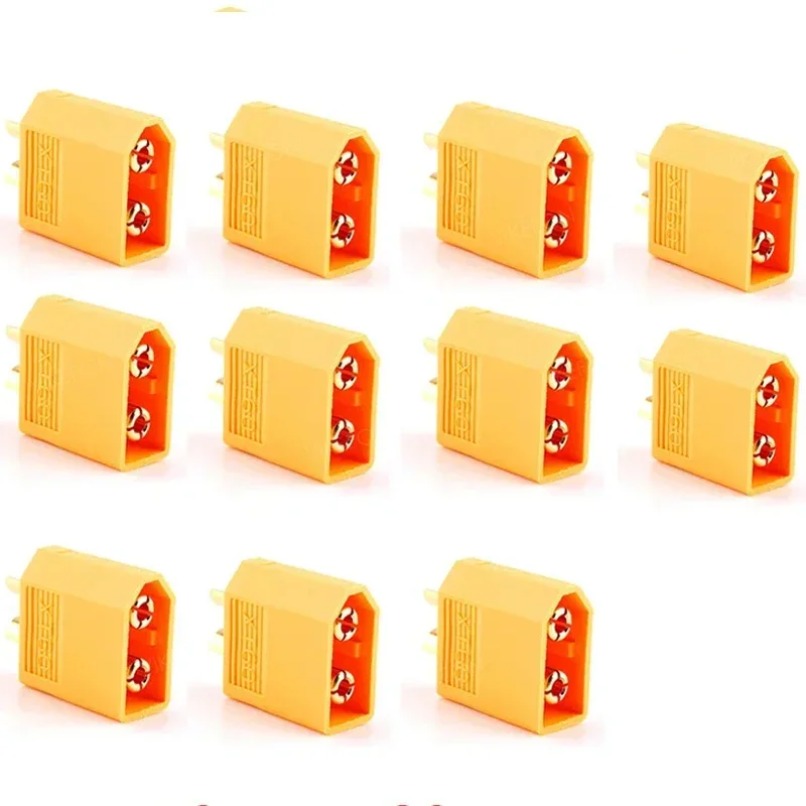 XT60 バレットコネクタ オスメス 10 ペア RC ドロ - Drone Battery Connector のレビューと価格