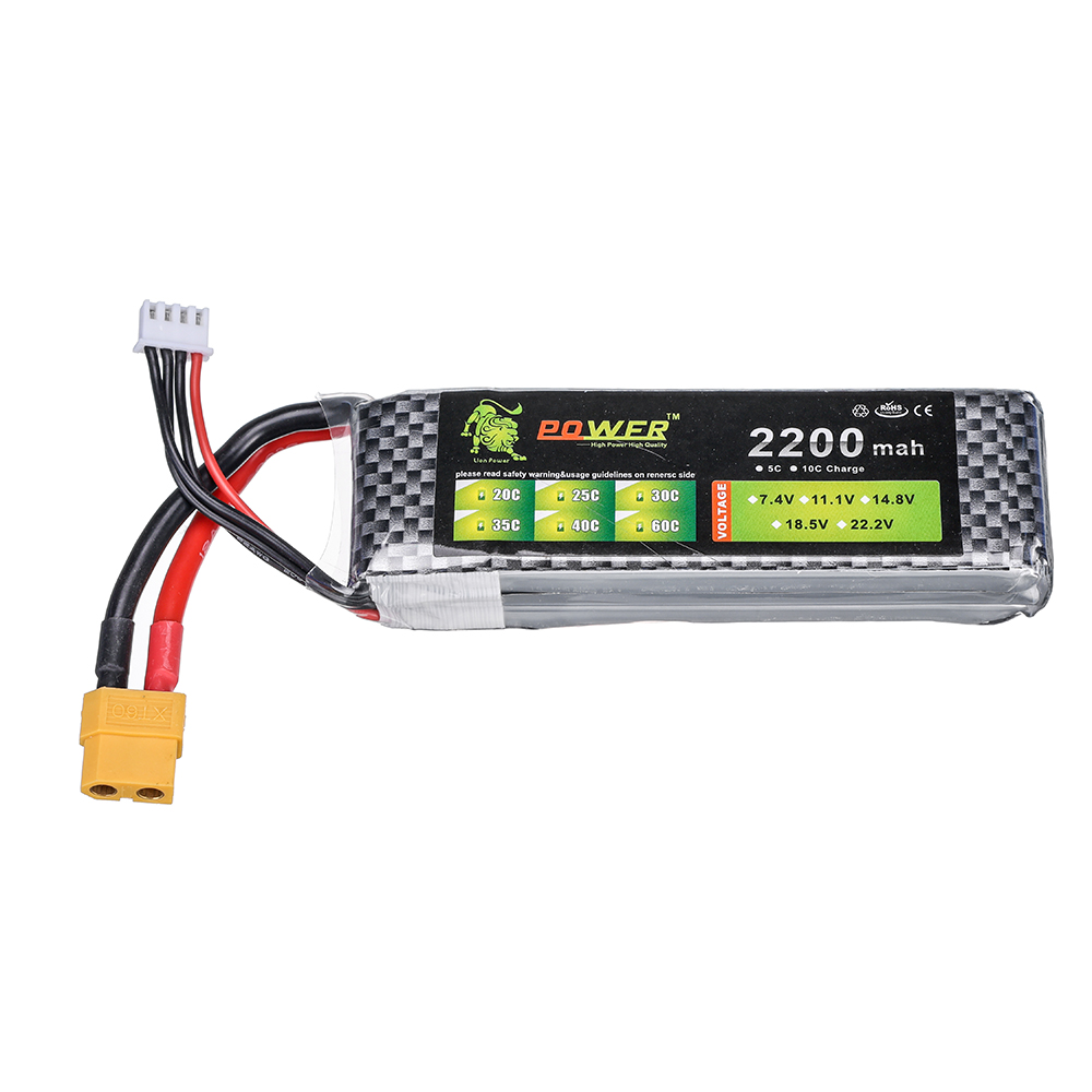 3S 11.1V 35C リポバッテリー 2200mAh T - Drone Battery 3S のレビューと価格