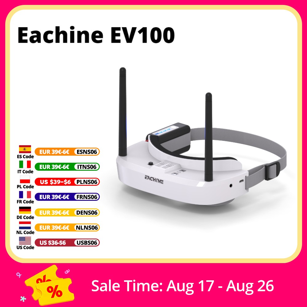 Eachine EV100 720*540 5.8 グラム  - Drone Battery Case のレビューと価格