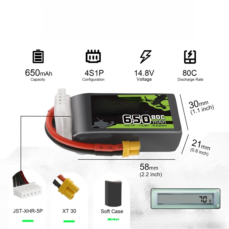 3S/4S/6S 35C/80C/100C 650mAh/1 - Drone Battery Li-Ion のレビューと価格