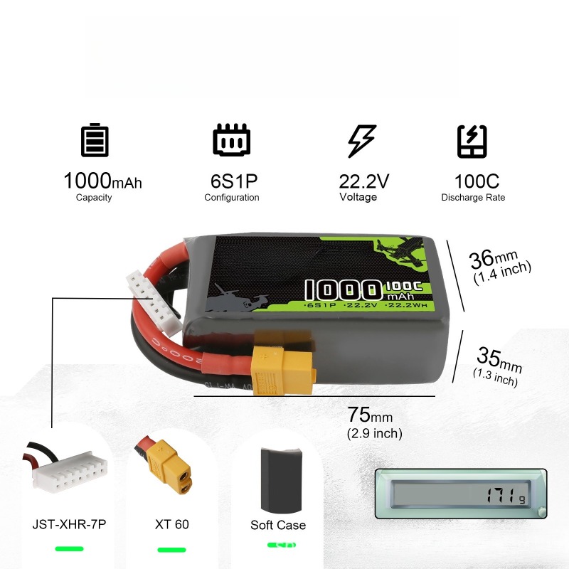 3S/4S/6S 35C/80C/100C 650mAh/1 - Drone Battery Li-Ion のレビューと価格