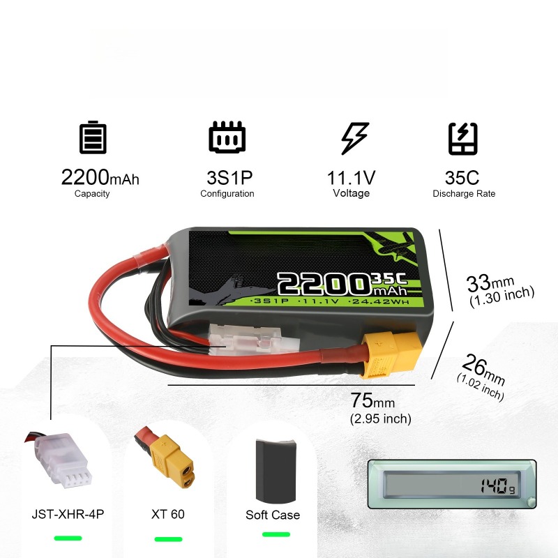 3S/4S/6S 35C/80C/100C 650mAh/1 - Drone Battery Li-Ion のレビューと価格