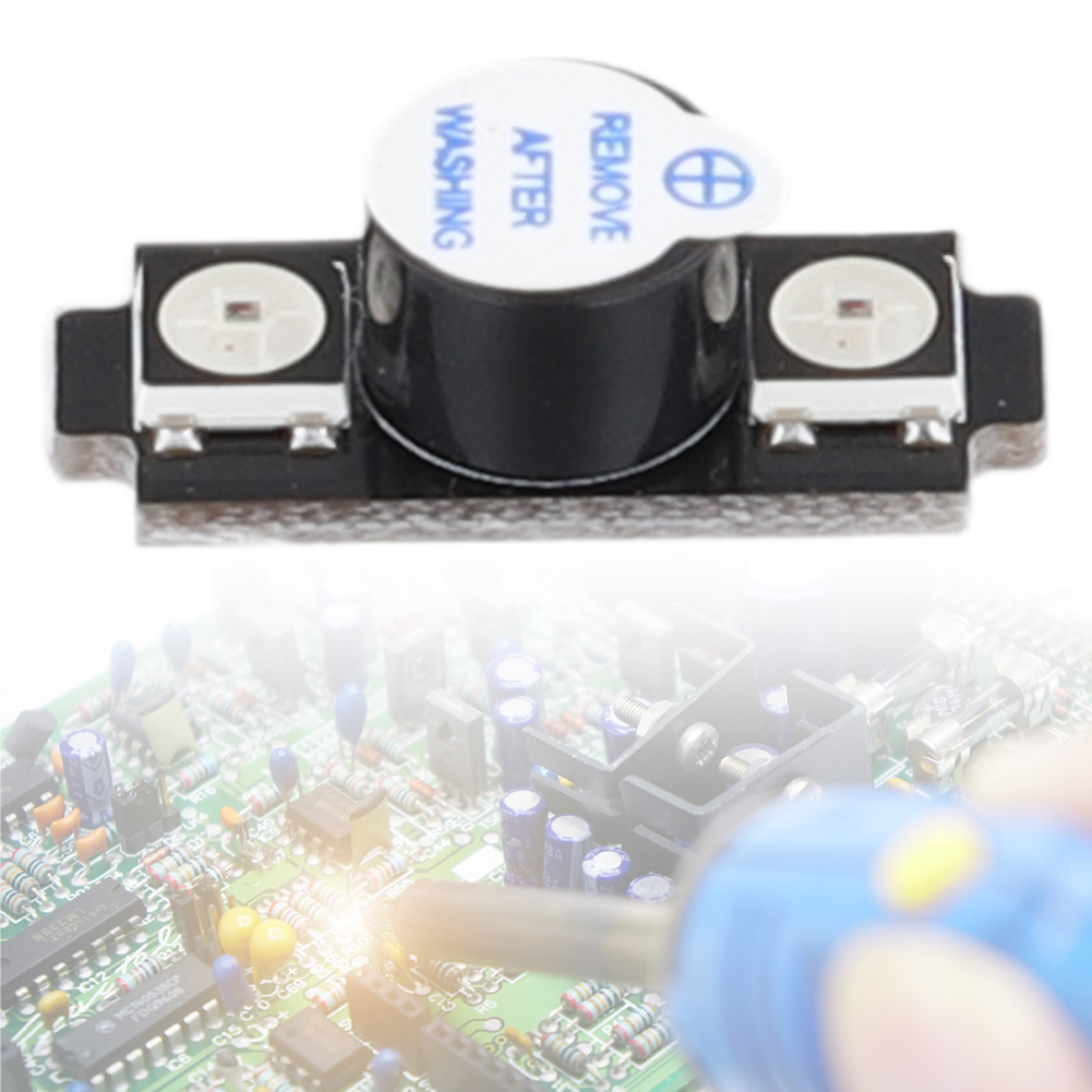 WS2812スピーカーブザー カラフルRGB LEDブザー  - Drone Battery Alarm のレビューと価格