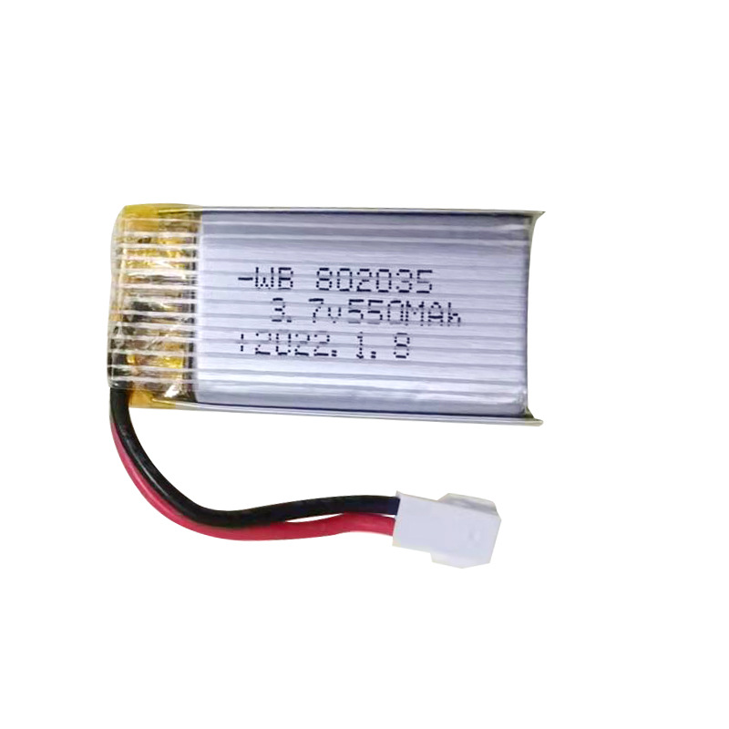 3.7V 550mAh 35C リポバッテリー 802035 - Drone Battery Li-Ion のレビューと価格